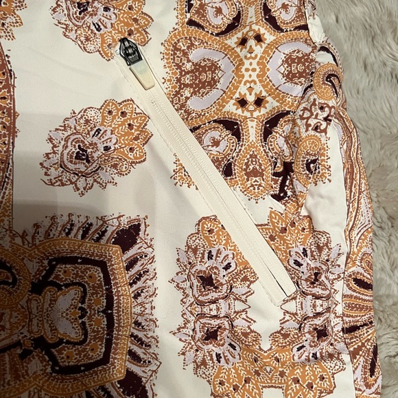 NWT FP Movement Alpine Glow Printed Snow Bib / Brushed Sail Paisley - Picture 6 of 7